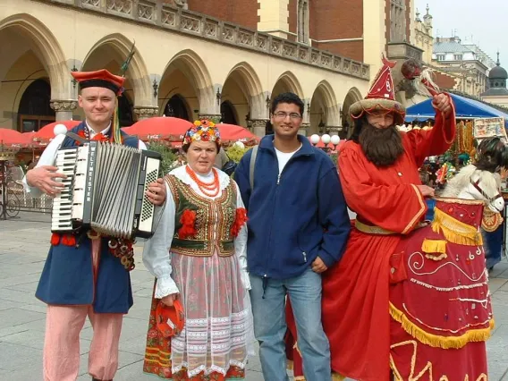 Picture of Hardeep Phull at a cultural fair in Poland