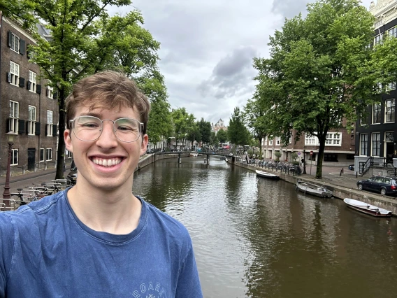 Picture of Ryan Bowser visiting Amsterdam