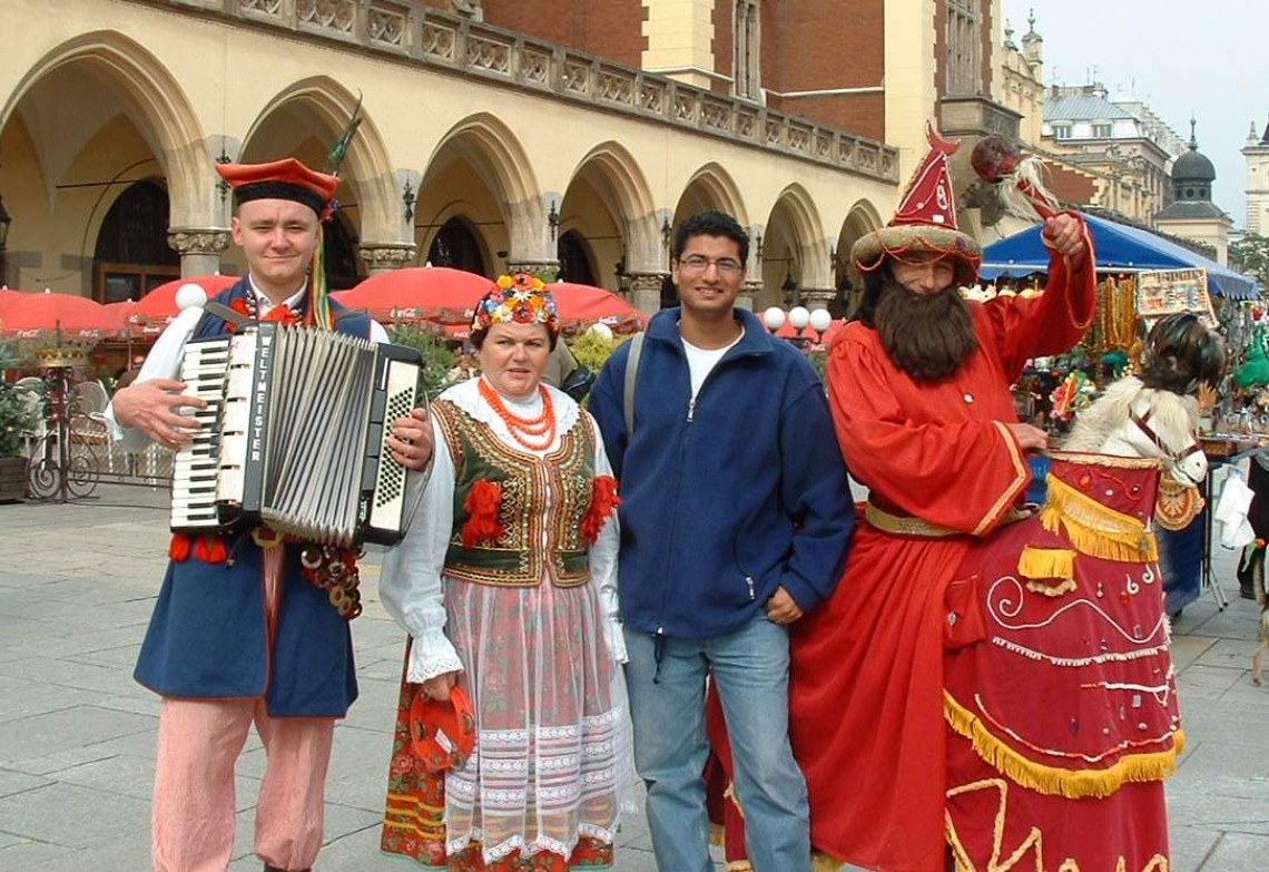 Picture of Hardeep Phull at a cultural fair in Poland