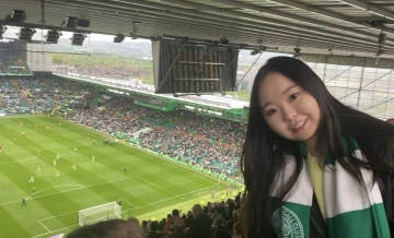 Picture of Chloe Park in the stands at a professional soccer game