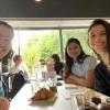 Picture of Arpita enjoying a meal with friends in Cork, Ireland